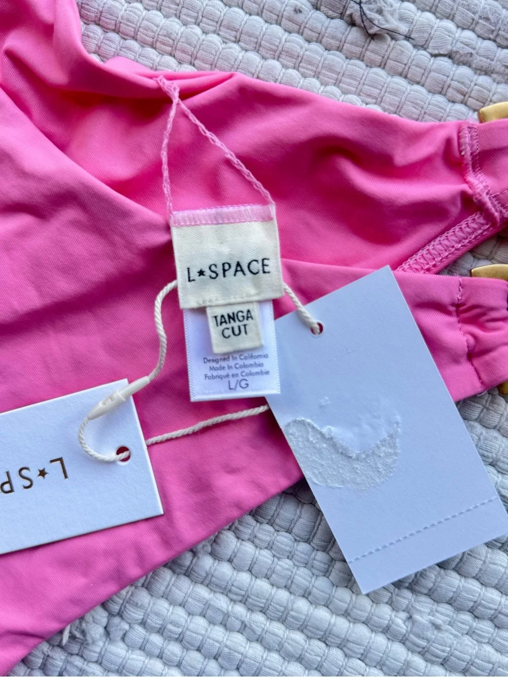 L*SPACE Black & Pink Bikini Set NWT | Lee Lee Top & Kiki Tanga Bottom